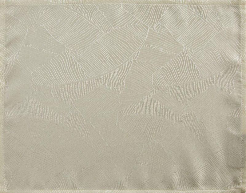 Podkładki ISLA Eurofirany 30x40 cm kremowy komplet z żakardowym wzorem liści bananowca 4 szt.