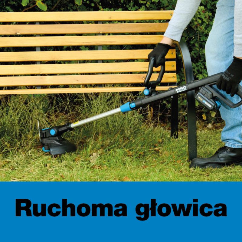 Podkaszarka akumulatorowa Mac Allister 18 V 25 cm z akumulatorem