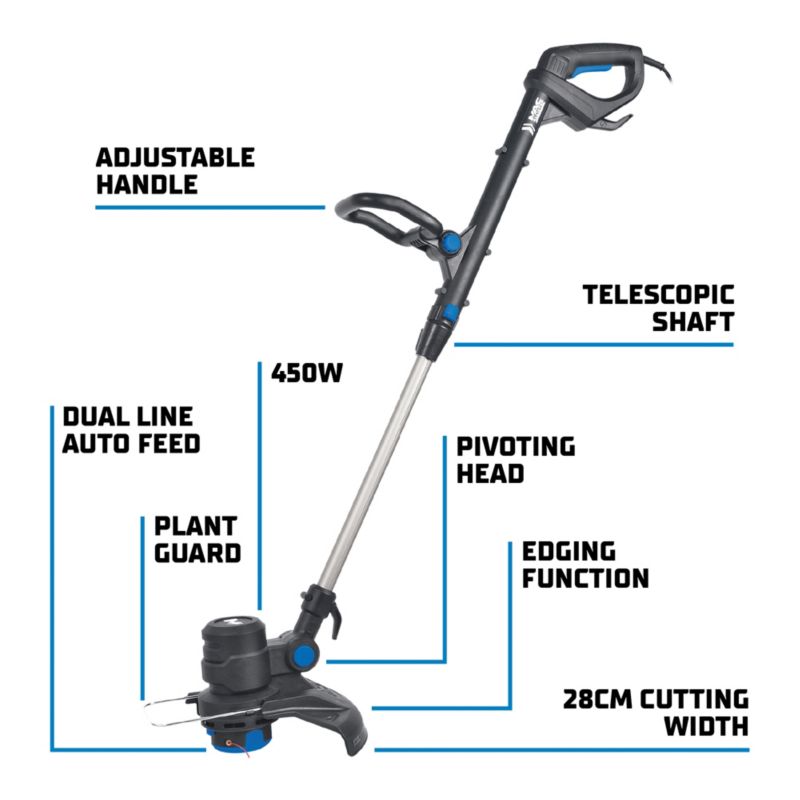 Podkaszarka elektryczna Mac Allister 450 W 28 cm