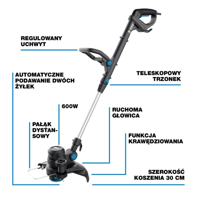 Podkaszarka elektryczna Mac Allister 600 W 30 cm