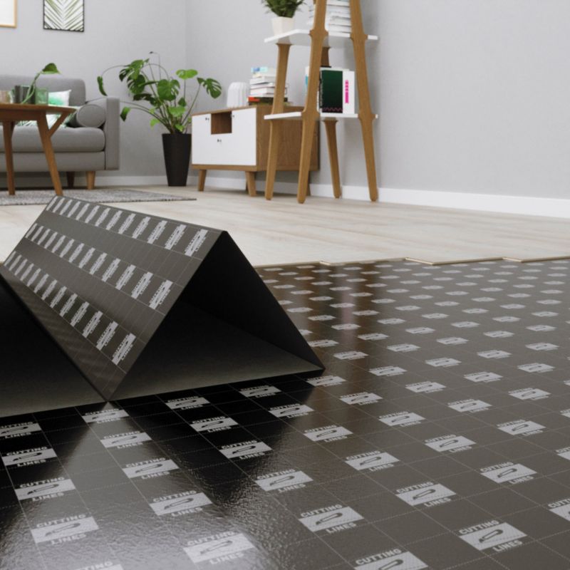 Podkład podłogowy pod panele vinylowe Arbiton Secura Vinyl Click Smart Black 1 mm 6,25 m2