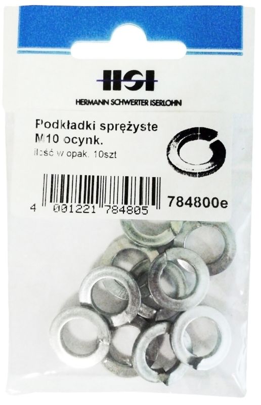 Podkładki sprężyste ocynkowane M10 10 szt.