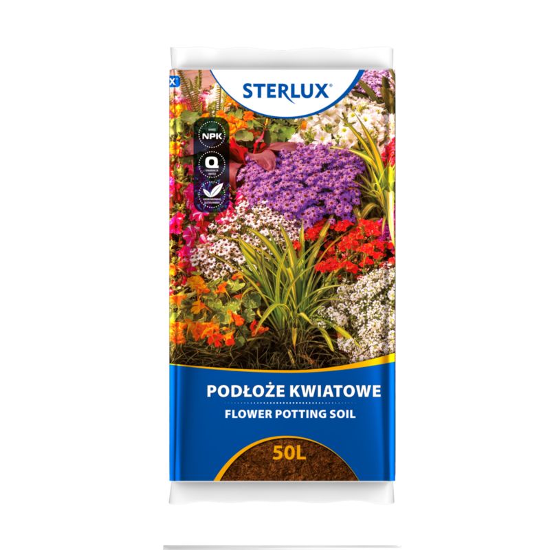 Podłoże do kwiatów Sterlux 50 l