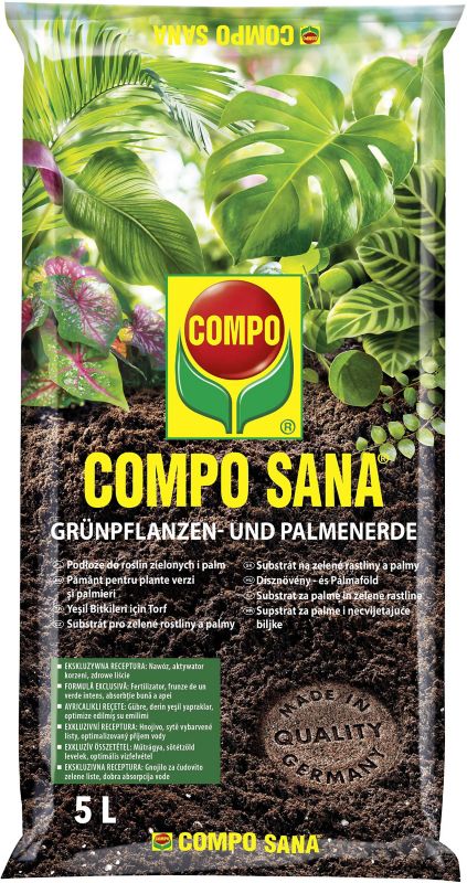 Podłoże do roślin zielonych i palm Compo 5 l