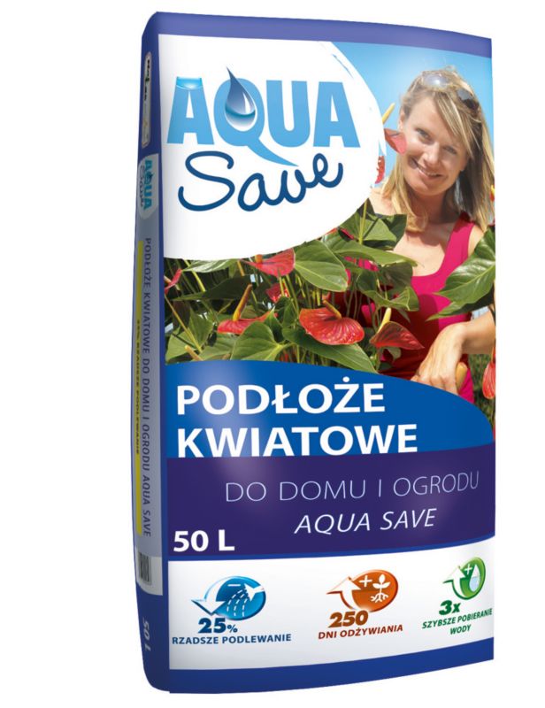 Podłoże kwiatowe Aqua Save 50 l