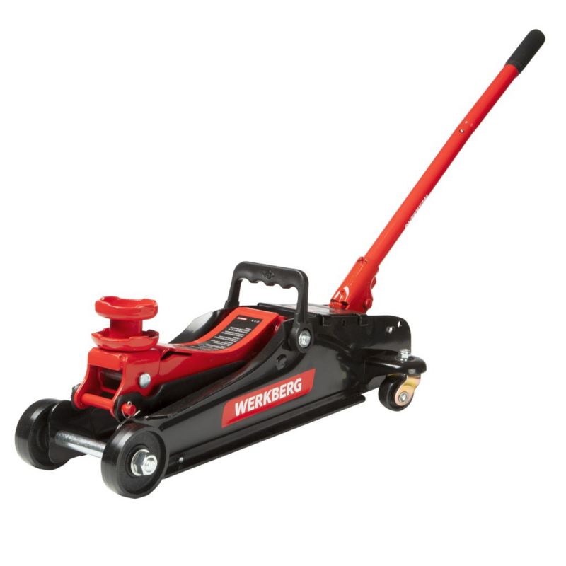 Podnośnik samochodowy Werkberg hydrauliczny żaba lewarek niskoprofilowy 2,5T 80-360 mm 1szt.