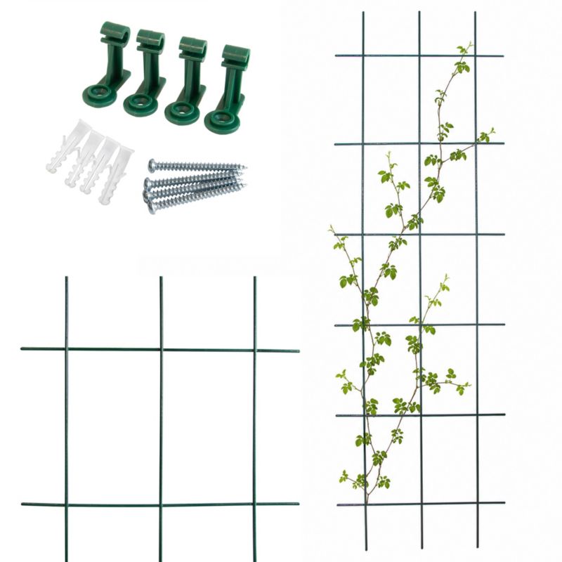 Podpora do roślin 4iQ Group kratka zielona prosta 45x150 cm 1 szt.