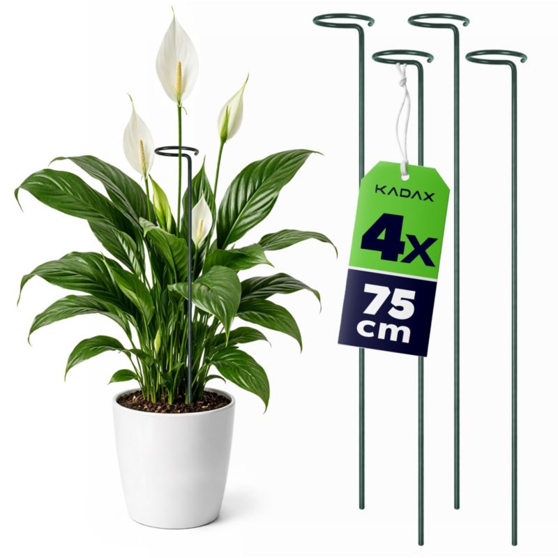 Podpora KADAX z oczkiem 75 cm stalowa zielona 4 szt.