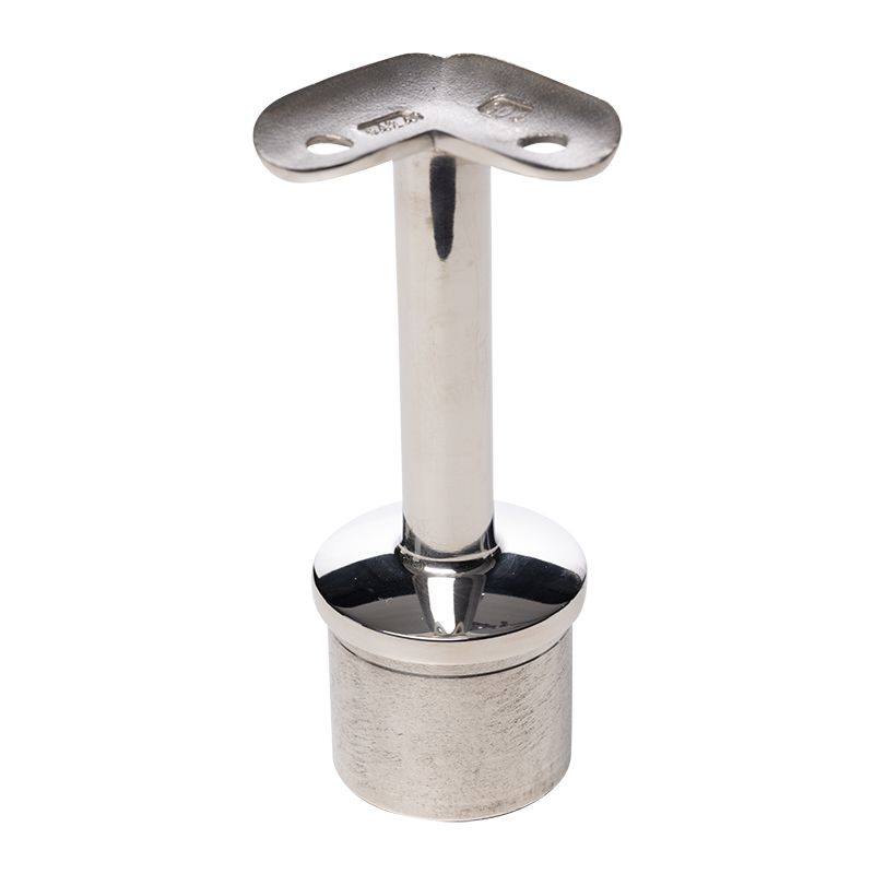 Podpora poręczy PINOX narożna 90 stopni do wklejenia 42,4 mm - stal nierdzewna H 80 mm (Połysk)  1 szt