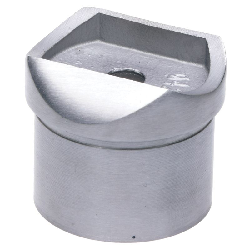 Podpora poręczy PINOX niska do wklejenia 42,4 mm - stal nierdzewna H 5 mm (Satyna)  1 szt