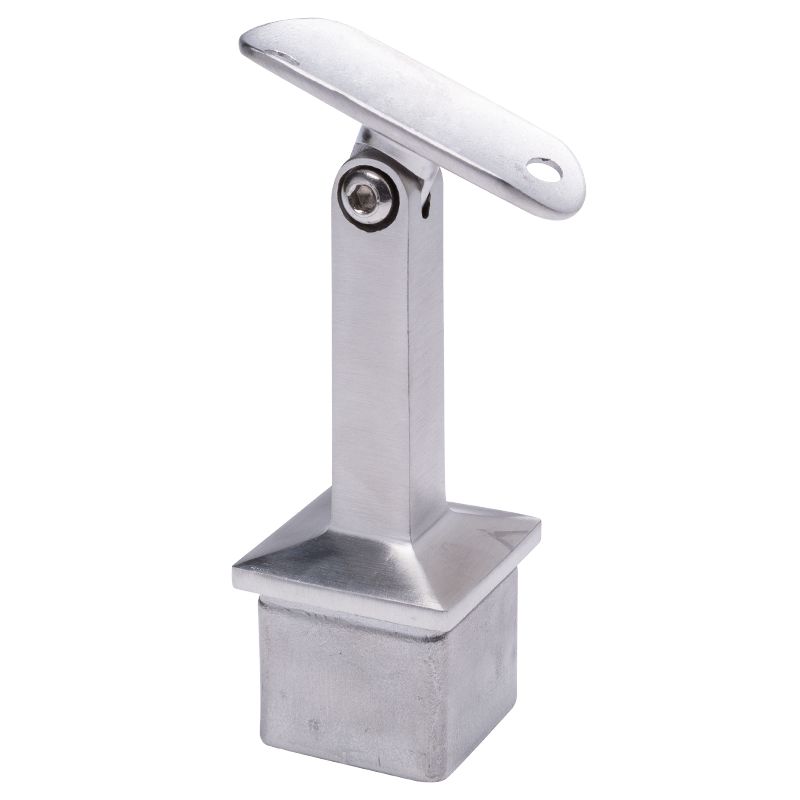 Podpora poręczy PINOX przegubowa do słupka 40x40 mm - stal nierdzewna H 8 1 mm (Satyna)  1 szt