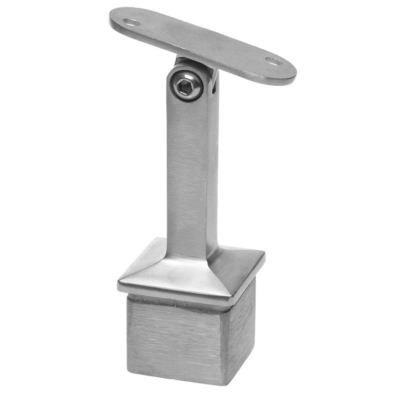 Podpora poręczy PINOX przegubowa do słupka 40x40 mm - stal nierdzewna H 80 mm (Satyna)  1 szt
