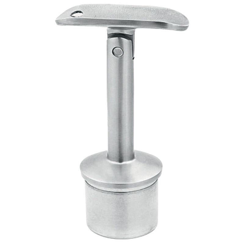 Podpora poręczy PINOX przegubowa do wklejenia 42,4 mm - stal nierdzewna fi  14/H 80 mm (Satyna)  1 szt