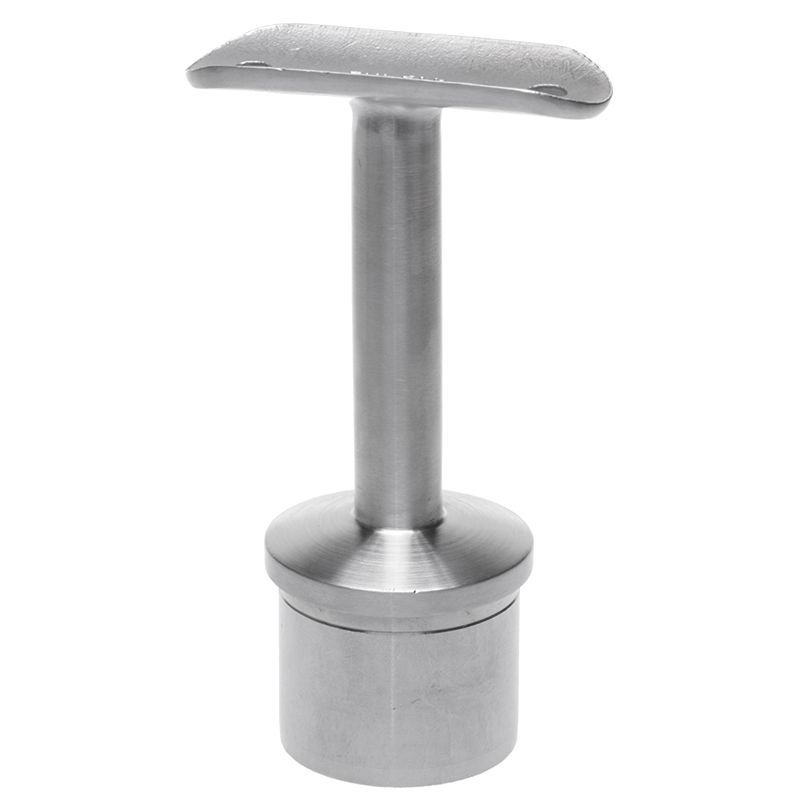 Podpora poręczy PINOX stała do wklejenia 42,4 mm - stal nierdzewna fi  14/H 80 mm (Satyna)  1 szt