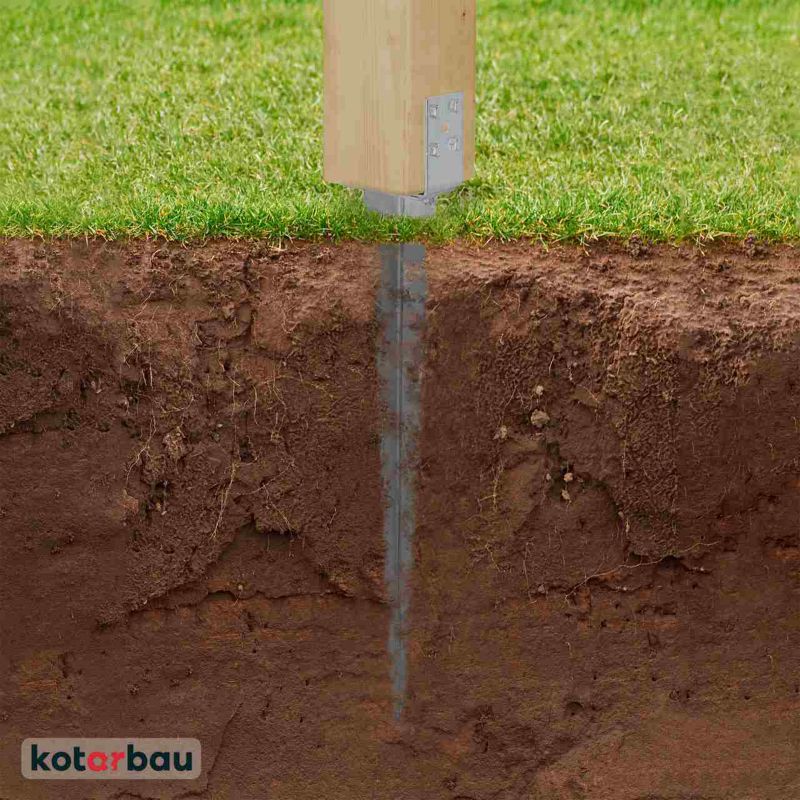 Podstaw słupa KOTARBAU regulowana wbijana 0-120 mm 6 szt.