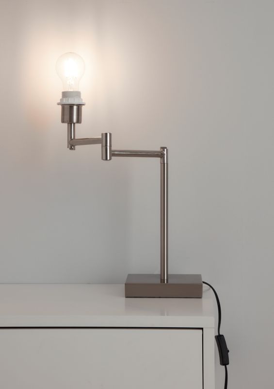 Podstawa lampy stołowej GoodHome Jabisen regulowana E27 chrom