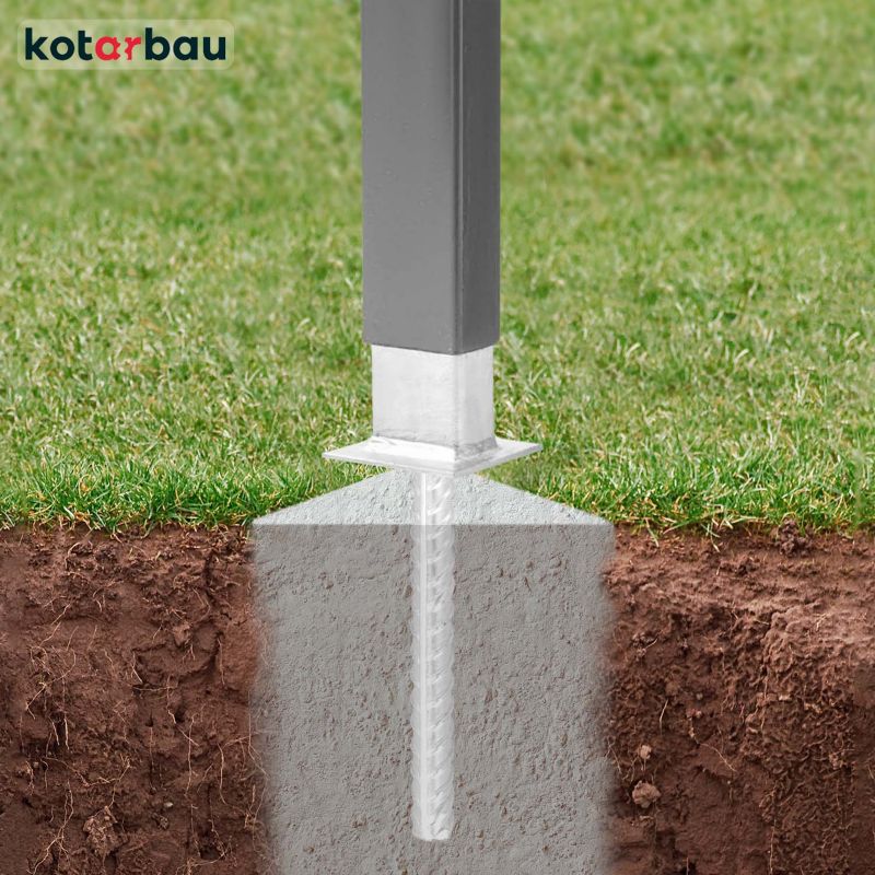 Podstawa słupa KOTARBAU do słupka panelowego do wmurowania 60x40 mm 1 szt.