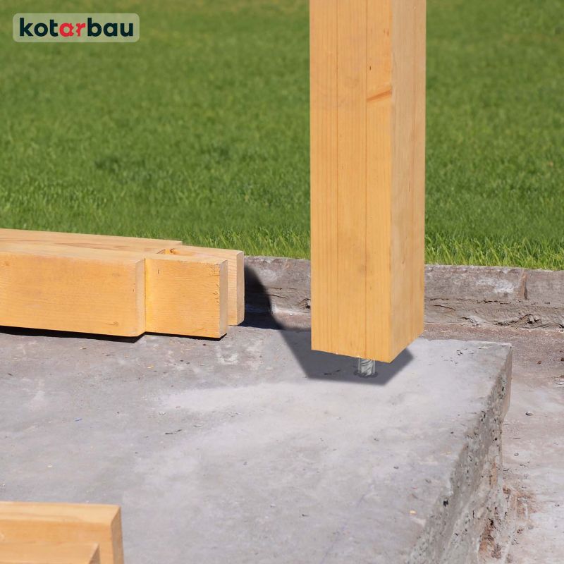 Podstawa słupa KOTARBAU do wmurowania 100x100x200 mm 2 szt.