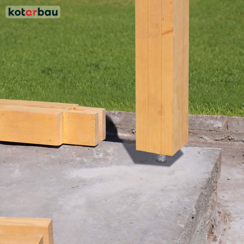 Podstawa słupa KOTARBAU do wmurowania 130x130x200 mm 4 szt.