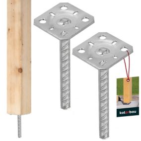 Podstawa słupa KOTARBAU do wmurowania 80x80x200 mm 2 szt.