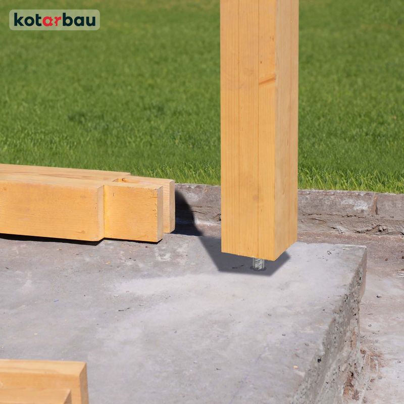 Podstawa słupa KOTARBAU do wmurowania 80x80x200 mm 4 szt.