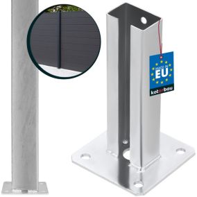 Podstawa słupa KOTARBAU przykręcana srebrna 60x40 mm 1 szt.