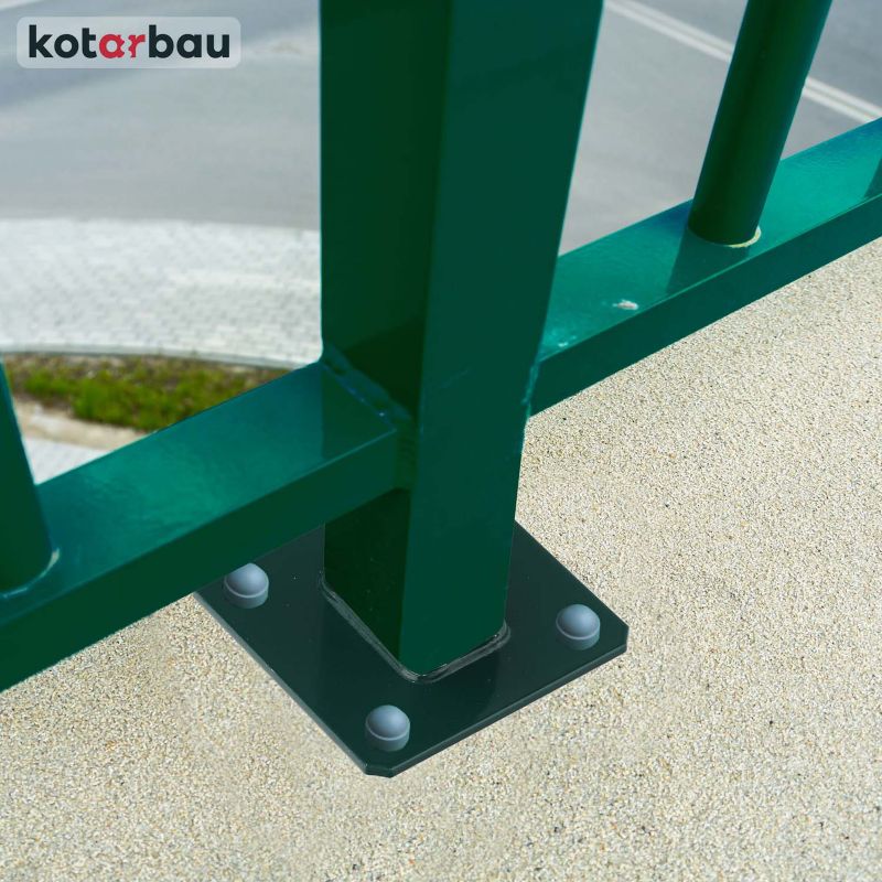 Podstawa słupa KOTARBAU przykręcana zielona 60x40 mm 1 szt.