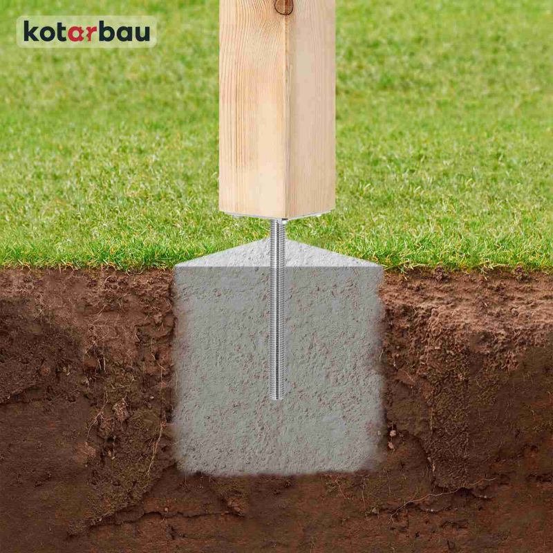 Podstawa słupa KOTARBAU psr-s ocynk 160x160 mm 1 szt.