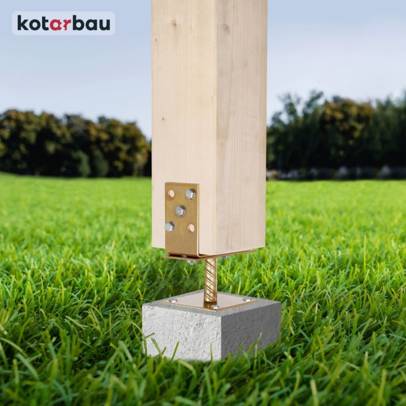 Podstawa słupa KOTARBAU regulowana przykręcana podstawa 0-160 mm 4 szt.
