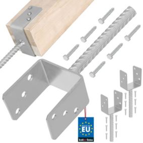 Podstawa słupa KOTARBAU z prętem do wmurowania 100 mm 2 szt.