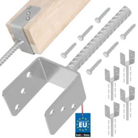 Podstawa słupa KOTARBAU z prętem do wmurowania 100 mm 4 szt.