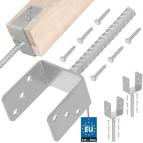 Podstawa słupa KOTARBAU z prętem do wmurowania 90 mm 2 szt.
