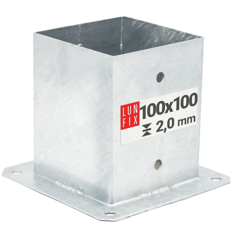 Podstawa słupa Lun Fix do przykręcania stopa 10x10cm 1szt.