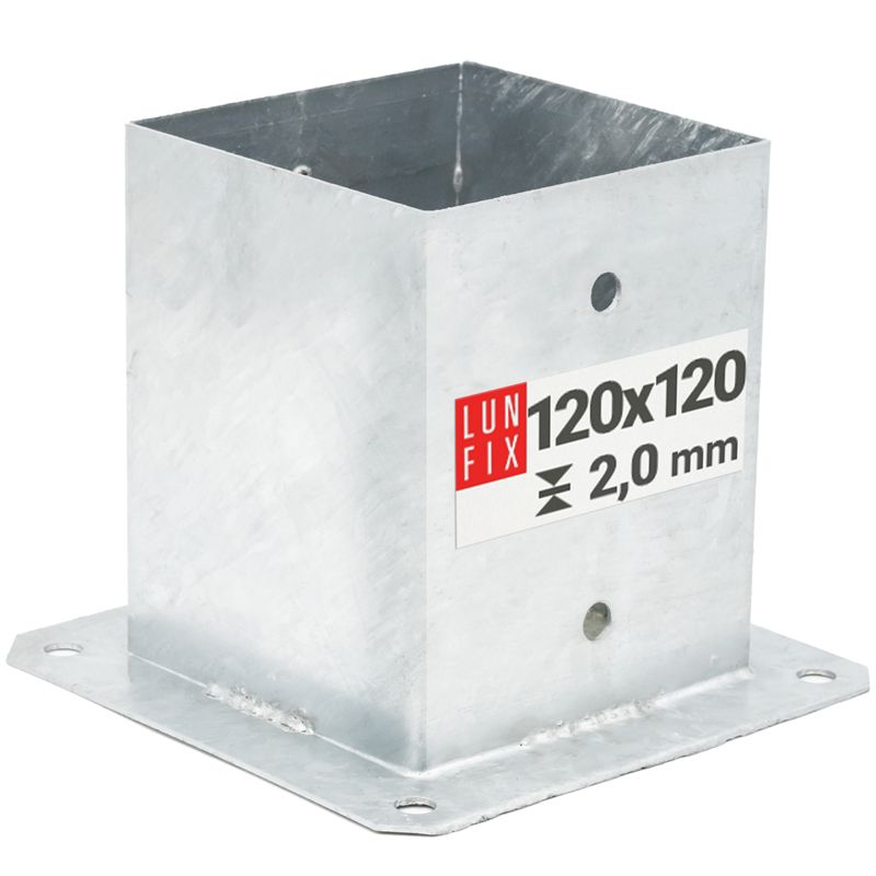Podstawa słupa Lun Fix do przykręcania stopa 12x12cm 1szt.