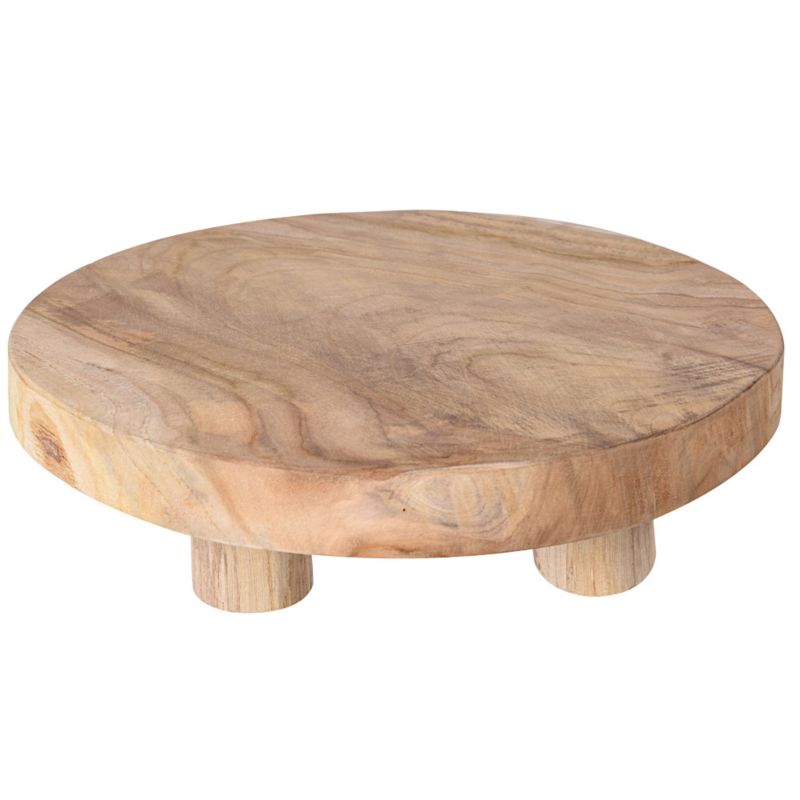Podstawka Excellent Houseware drewno tekowe rustykalna 30 cm wys. 7 cm 1 szt.