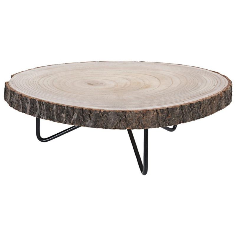 Podstawka Excellent Houseware rustykalna trójnóg średnica 40 cm wys. 13,5 cm 1 szt.