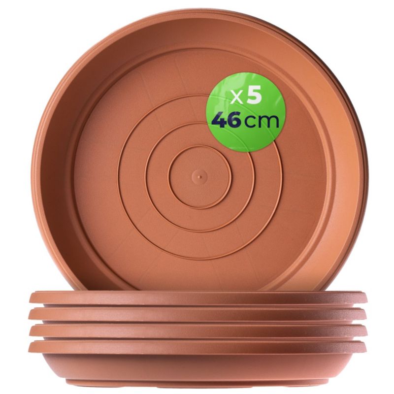 Podstawka KADAX do doniczek okrągła 46 cm terakota 5 szt.