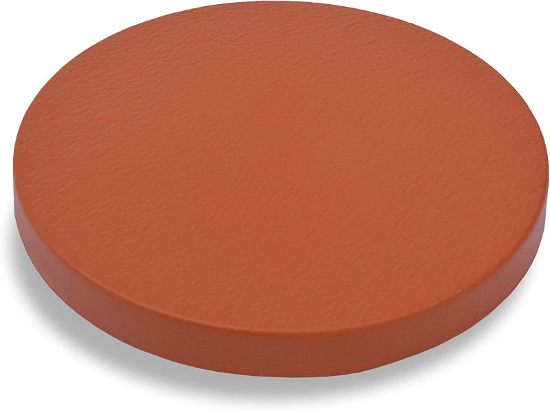 Podstawka platforma  jezdna z kołami pod doniczki PrimeGarden 40 cm okrągła plaska, kolor terakota  pod ciężkie donice 1 szt