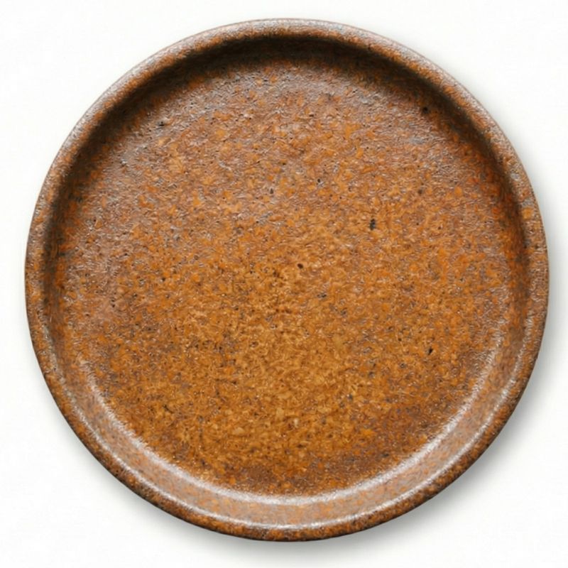 Podstawka pod doniczkę ceramiczna Provencelia Brązowy z efektem rdzy, śr. 35 cm, mrozoodporna 1 szt.