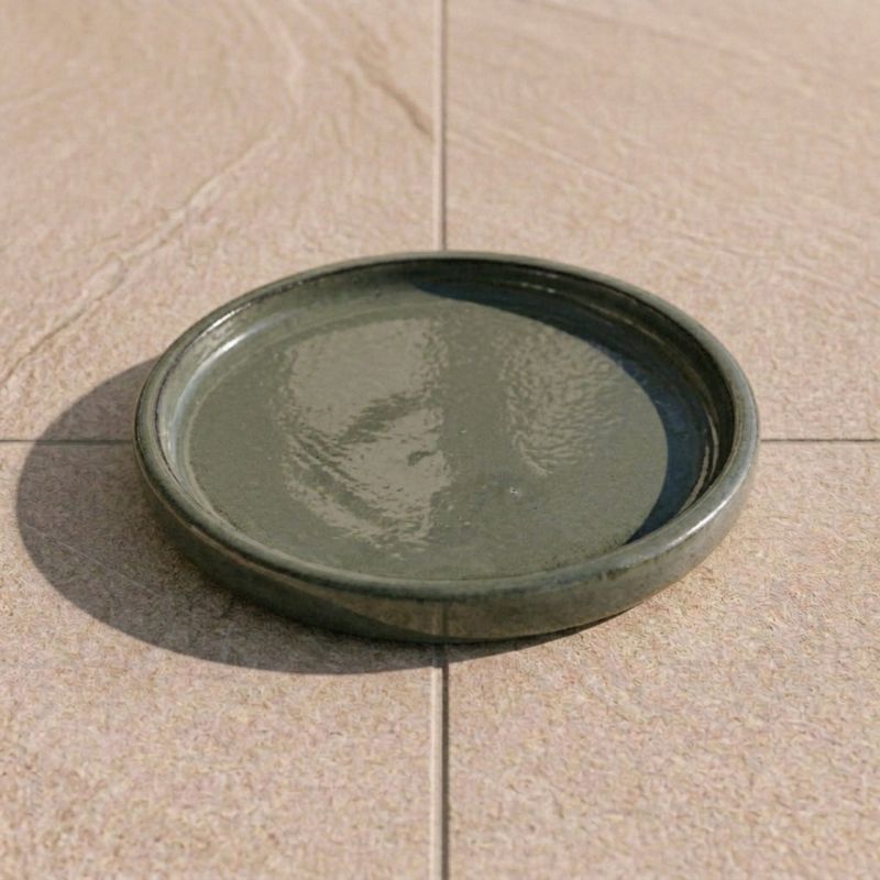 Podstawka pod doniczkę ceramiczna Provencelia Khaki, śr. 28 cm, mrozoodporna 1 szt.