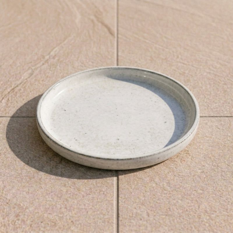 Podstawka pod doniczkę ceramiczna Provencelia Kremowy, śr. 28 cm, mrozoodporna 1 szt.