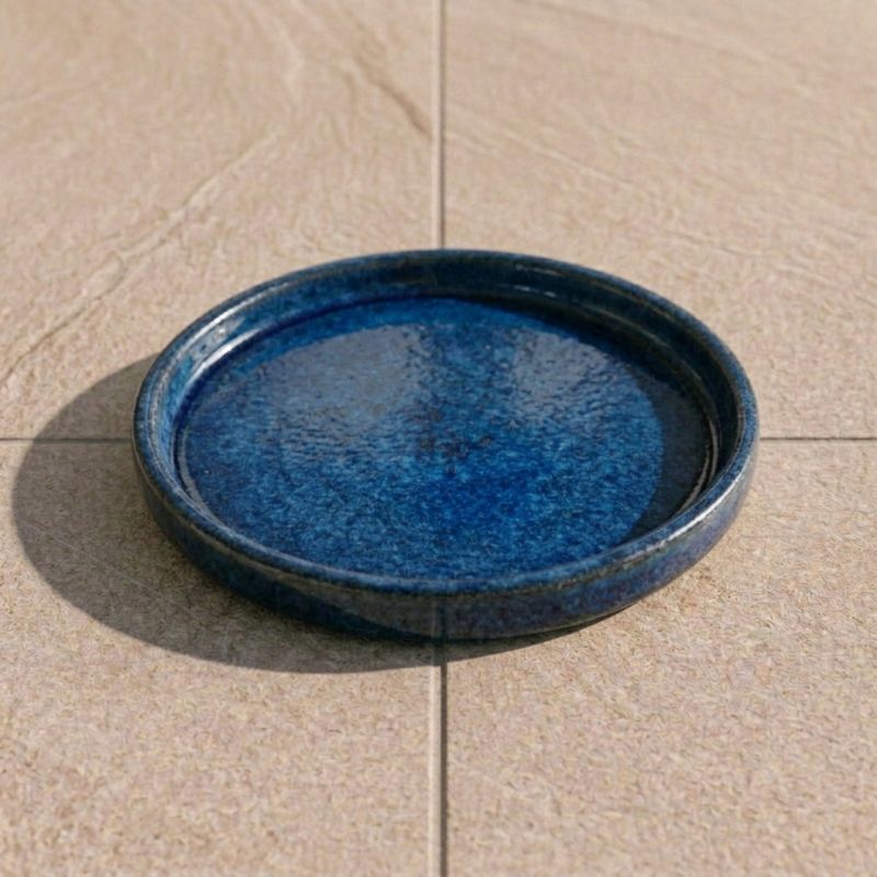 Podstawka pod doniczkę ceramiczna Provencelia Niebieski, śr. 21 cm, mrozoodporna 1 szt.