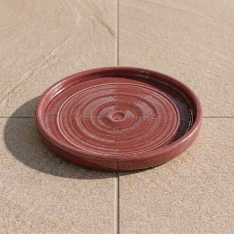 Podstawka pod doniczkę ceramiczna Provencelia Różowy, śr. 28 cm 1 szt.