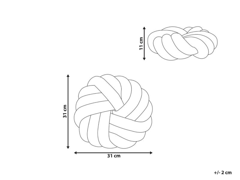 Poduszka dekoracyjna Akola Boucle 31 x 31 cm Jednolity Musztardowy 1 szt.