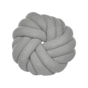 Poduszka dekoracyjna Akola Boucle 31 x 31 cm Jednolity Szary 1 szt.