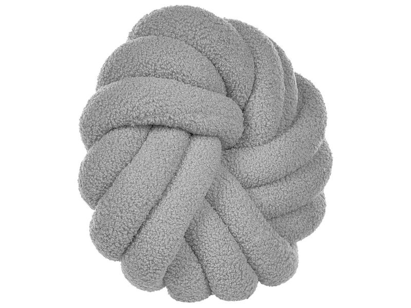 Poduszka dekoracyjna Akola Boucle 31 x 31 cm Jednolity Szary 1 szt.