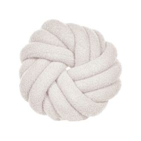 Poduszka dekoracyjna Akola Boucle 31 x 31 cm Jednolity Złamana biel 1 szt.