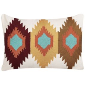 Poduszka dekoracyjna Danapur Boucle 40 x 60 cm Geometryczny Haft Kolorowy 1 szt.