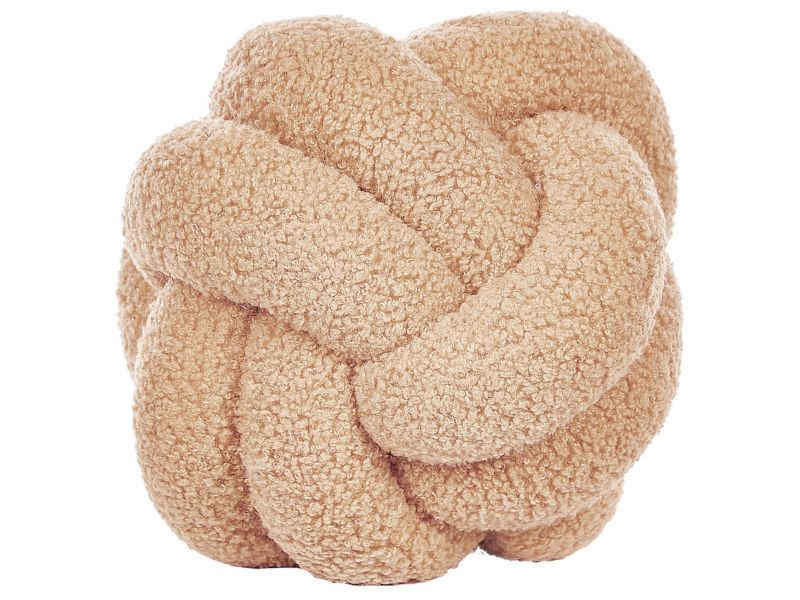 Poduszka dekoracyjna Jednolity Malni Boucle 19 x 19 cm Piaskowy 1 szt.