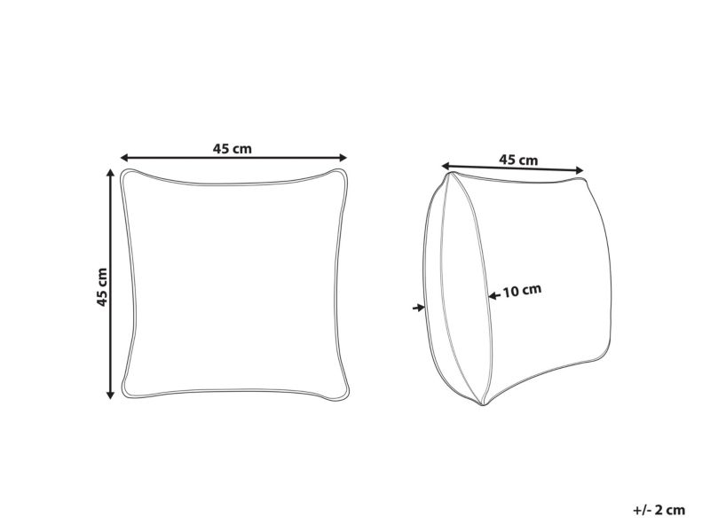 Poduszka dekoracyjna Larics Bawełna 45 x 45 cm Orientalny Druk blokowy Zielony 1 szt.